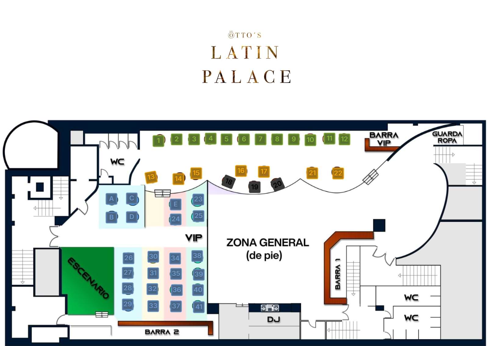 latin palace mesas vip